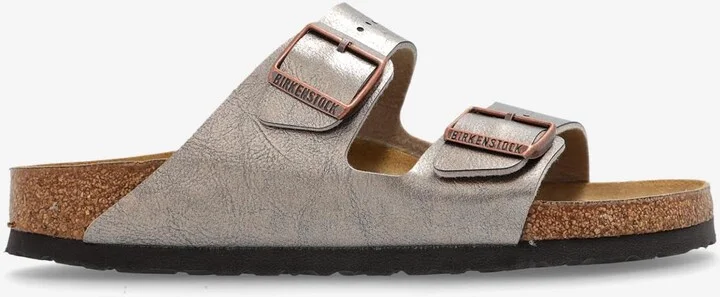 Arizona Double-Strap Metallic Slides