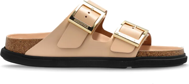 "Arizona Droplet Buckle" Slides, , - Beige