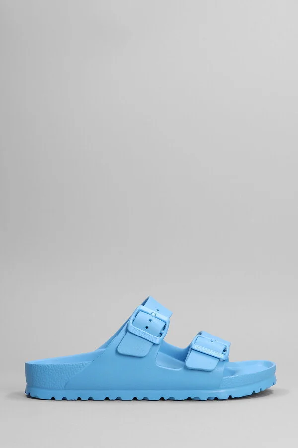 Arizona Eva Flats In Cyan Rubber/plasic