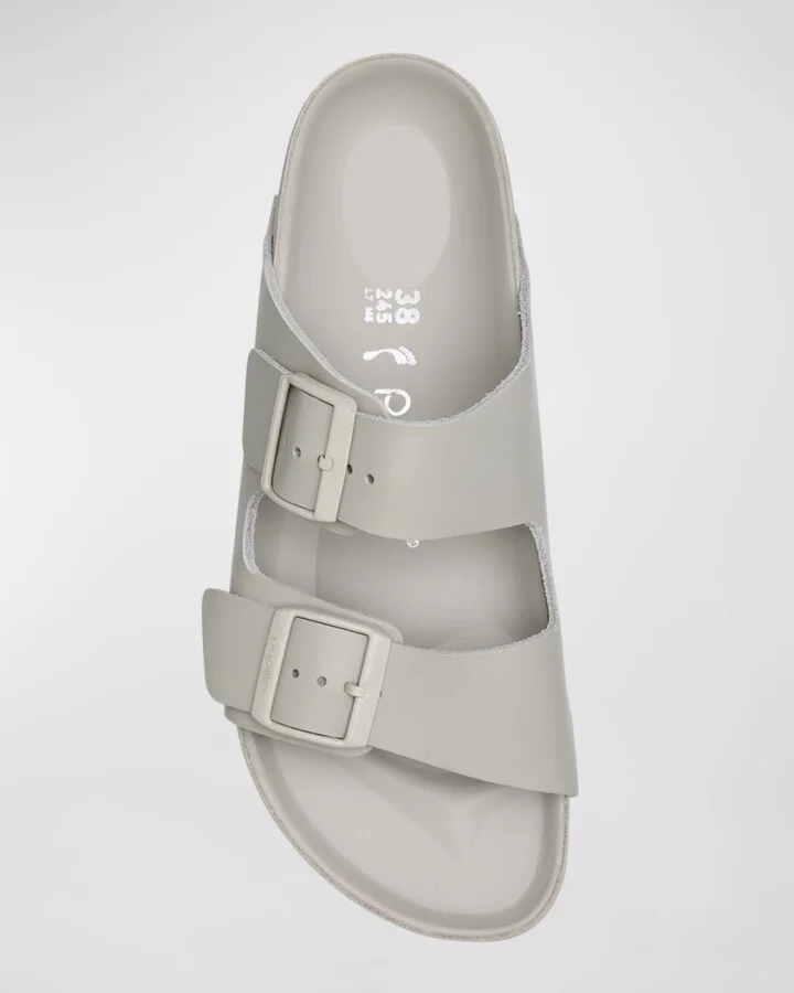 Arizona Exquisite Leather Dual-Buckle Platform Sandals - Image 2