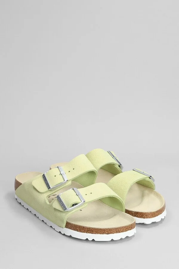 Arizona Flats In Green Suede - Image 2