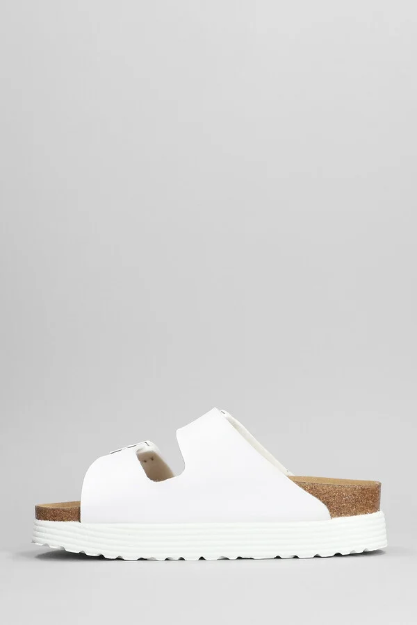 Arizona Flats In White Leather - Image 3