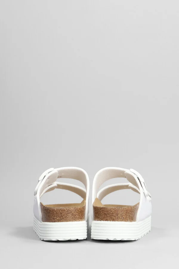 Arizona Flats In White Leather - Image 4