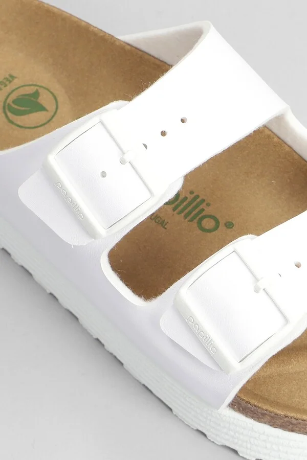 Arizona Flats In White Leather - Image 5
