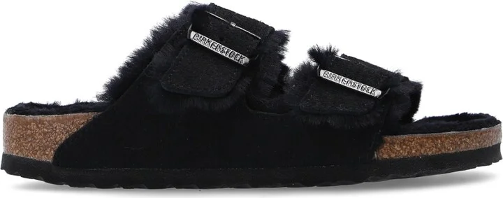 ‘Arizona Fur’ Slides, , - Black