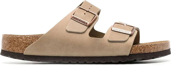 Arizona leather slides