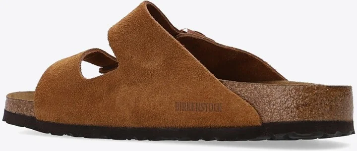 Arizona Logo-Detail Suede Slides - Image 2