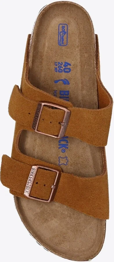 Arizona Logo-Detail Suede Slides - Image 3