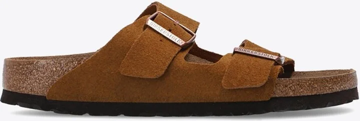 Arizona Logo-Detail Suede Slides
