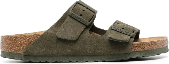 Arizona logo-engraved suede sandals