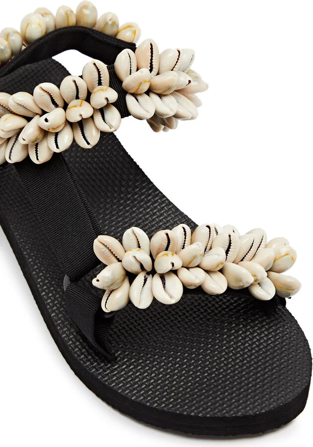 Arizona Love Trekky Shell Embellished Sandals - Image 4
