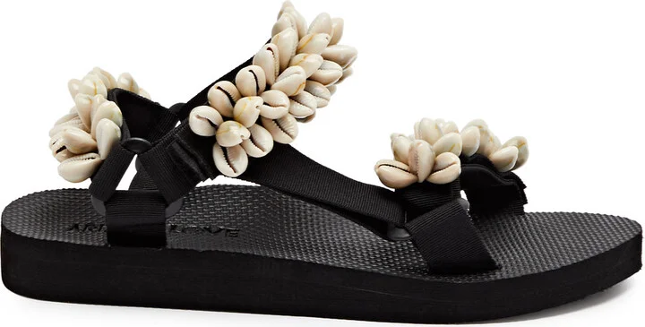 Arizona Love Trekky Shell Embellished Sandals