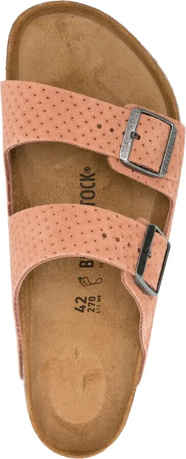 Arizona perforated suede sandals - Image 4