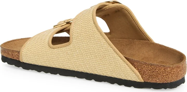 Arizona Raffia Big Buckle Slide Sandal - Image 2
