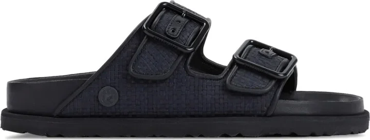 Arizona raffia buckled sandals