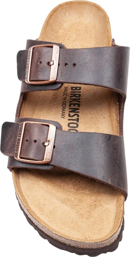 Arizona Sandal In Leather, Havana Color - Image 2