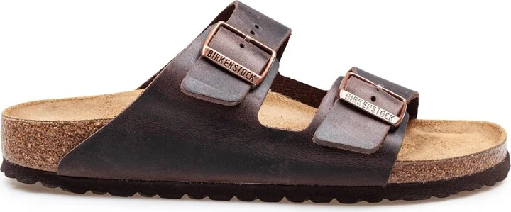 Arizona Sandal In Leather, Havana Color