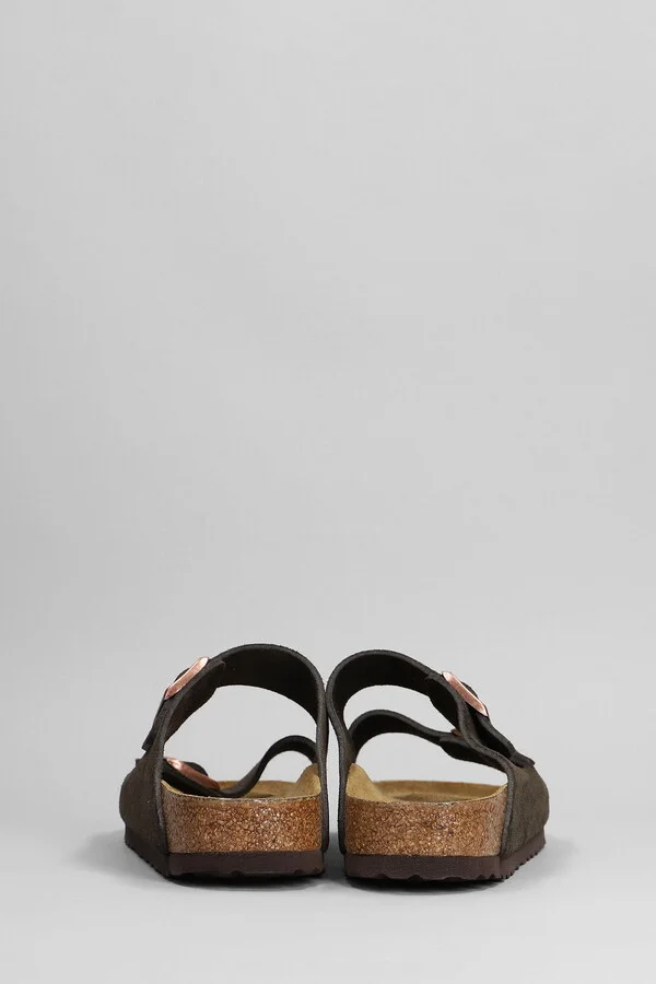 Arizona Sfb Flats In Brown Suede - Image 4