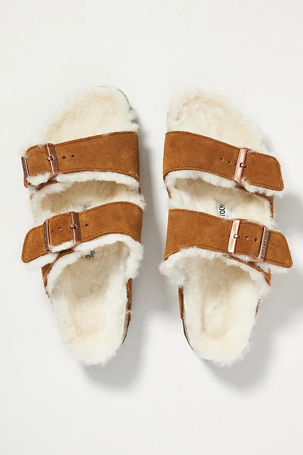 Arizona Shearling-Lined Sandals - Image 2
