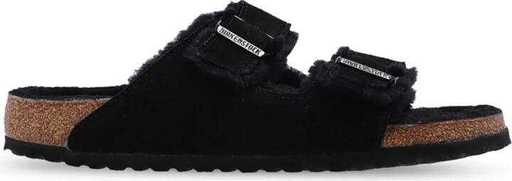 ‘Arizona Shearling’ Slides, , - Black