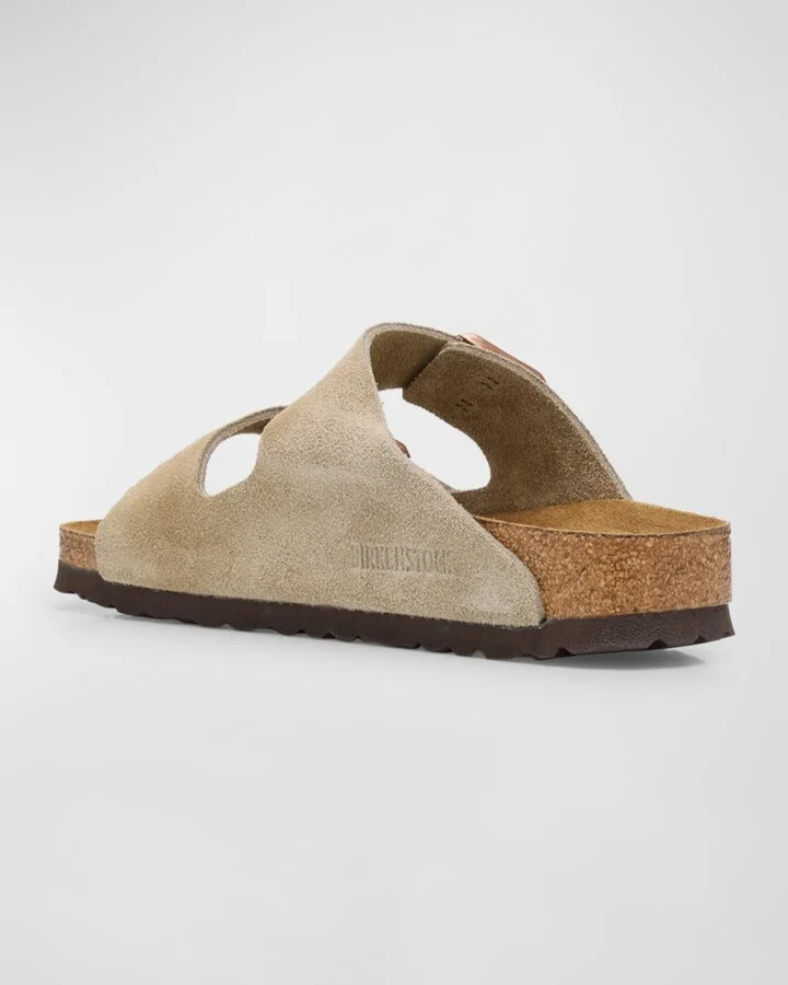 Arizona Suede Dual-Buckle Slide Sandals - Image 6