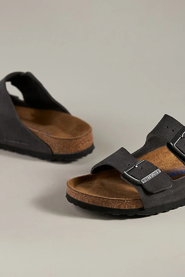 Arizona Suede Soft Footbed Sandals - Image 3