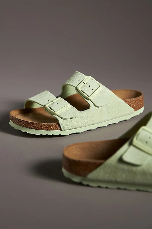 Arizona Suede Soft Footbed Sandals - Image 4