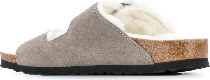 Arizona two-strap shearling sandals - Image 3
