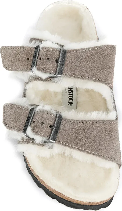 Arizona two-strap shearling sandals - Image 4