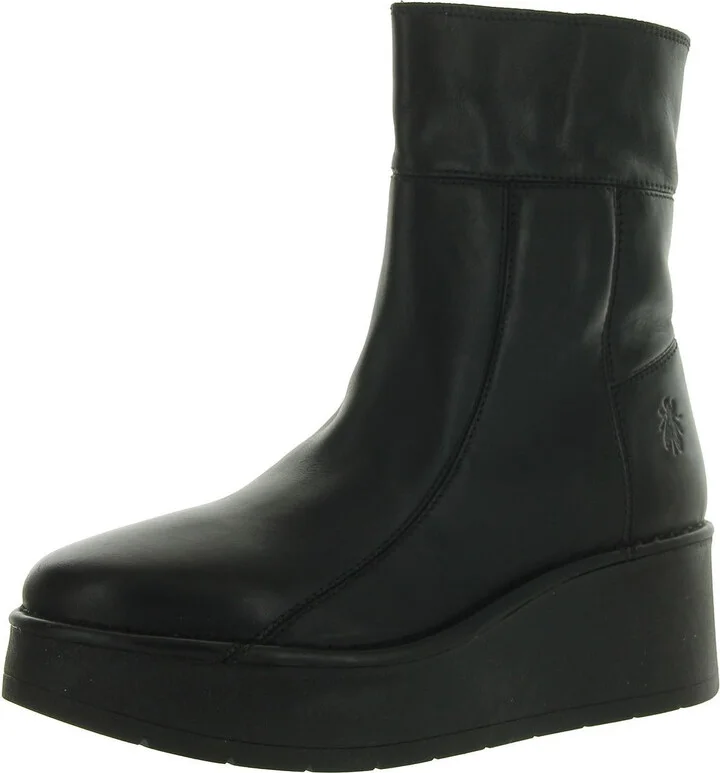 Arkansas Womens Zip Up Pull On Mid-Calf Boots