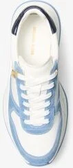 Arla Leather and Suede Trainer - Image 3