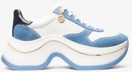 Arla Leather and Suede Trainer - Image 4
