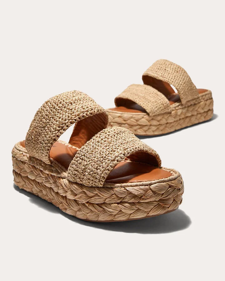 Arlene II Raffia Platform Sandal - Image 2