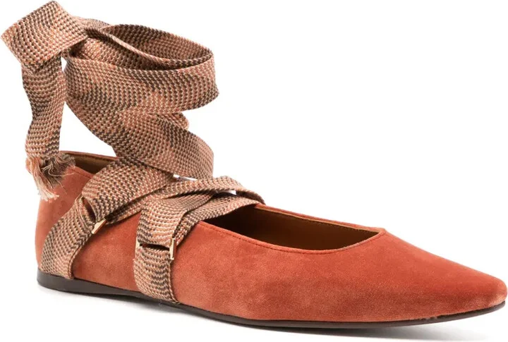 Arlo velvet ballerina shoes - Image 2