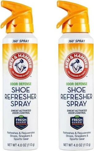 Arm & Hammer 2pk/4oz Each Shoe Odor Refresher Spray