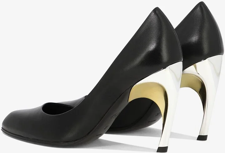 Armadillo 95 Leather Pumps - Image 3