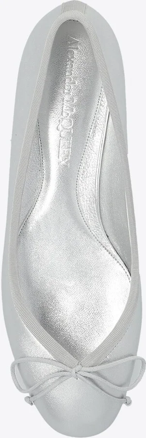 Armadillo Leather Ballerina Flats - Image 3