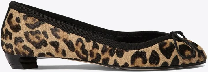 Armadillo Leopard-Print Ballet Flats