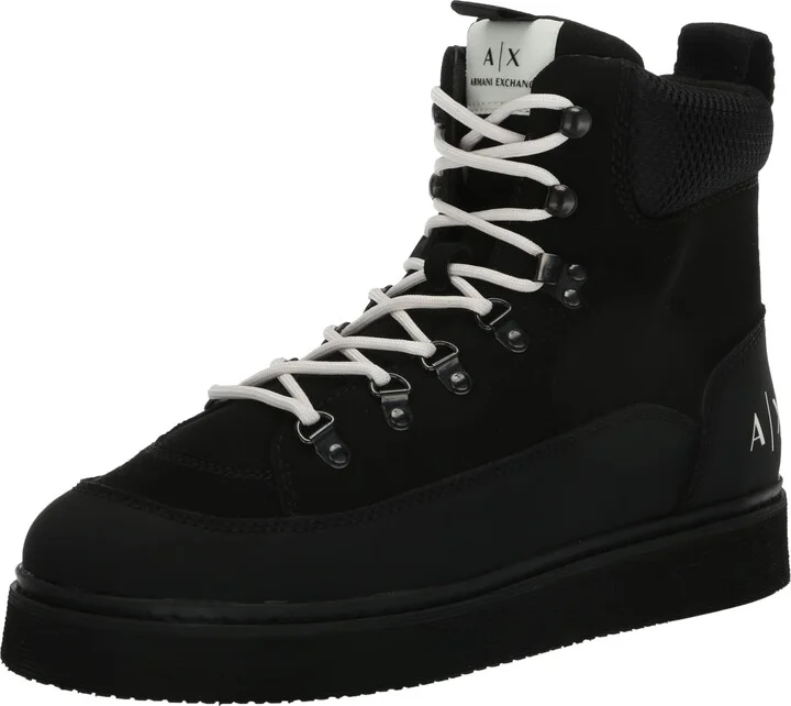 Armani Exchange Men's Cold Weather Lace Up Boot Fashion