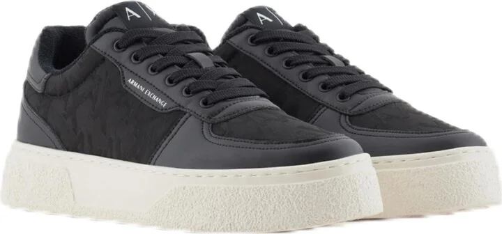 Armani Exchange Men's Lion Suede Clean Sneaker