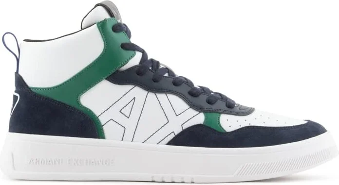 Armani Exchange Men's Seattle Hi-top Logo Sneaker