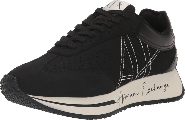 Armani Exchange Women's Buddy Soft Platform Logo Sole Sneakers