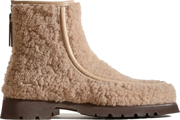Armenta shearling zip boots