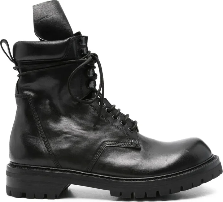 Army biker boots