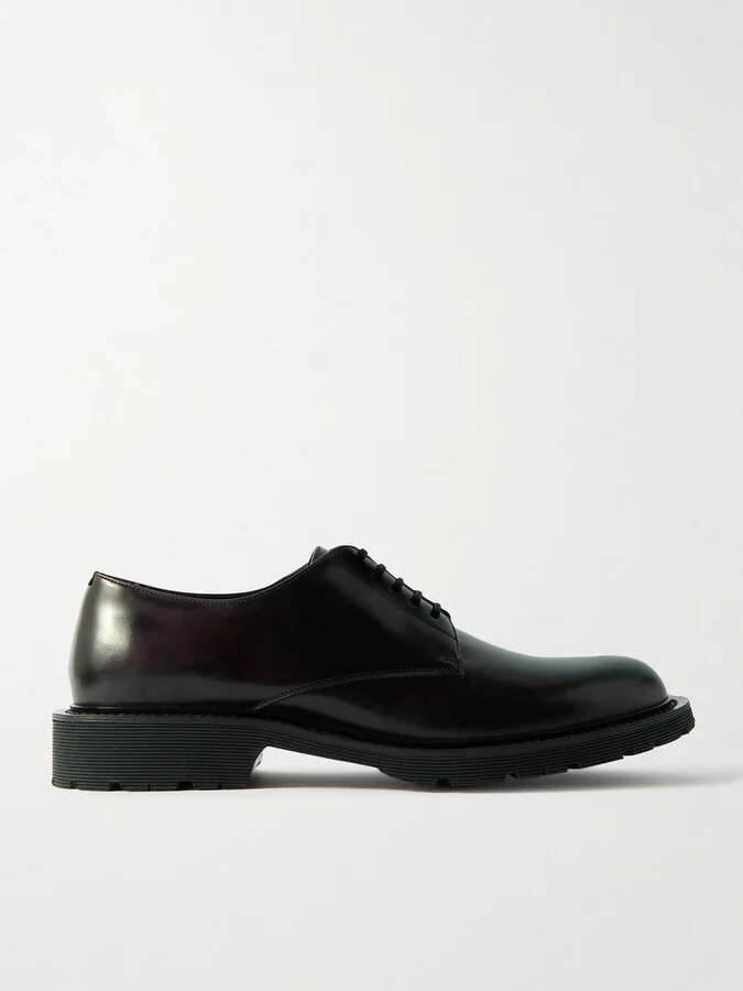Army Patent-Leather Derby Shoes