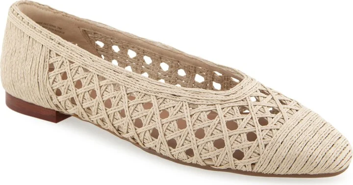 Arno Raffia Ballet Flat