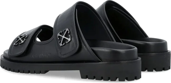 Arrows-motif leather sandals - Image 4
