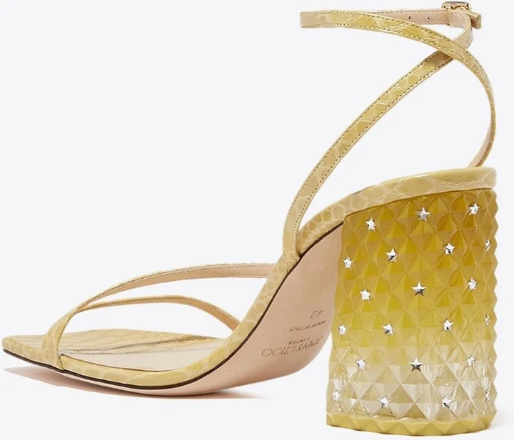 Art 85 Croc-Embossed Leather Sandals - Image 2
