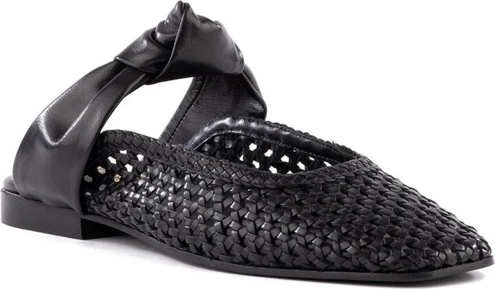 Art Deco Leather Mule
