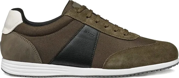 Arthiene mesh-panel suede sneakers